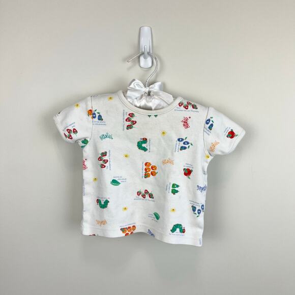 Vintage Y2K Carter's Eric Carle The Very Hungry Caterpillar T-Shirt 6-9 Months - Picture 1 of 8